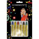 6 Theater Schminkstifte 