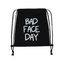 Bad Face Day Turnbeutel Tasche Jutebeutel Sporttasche...