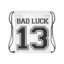 Bad Luck 13 Weiss Turnbeutel Tasche Jutebeutel...