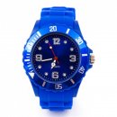 Bunte Silikon Uhr Kind & Damen XXS Watch Armbanduhr Blau
