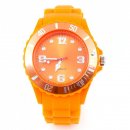 Bunte Silikon Uhr Kind & Damen XXS Watch Armbanduhr Orange