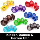 Bunte Silikon Uhr Kinder & Damen XXS Watch Armbanduhr