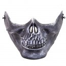 Halbmaske Totenkopf Skull Schwarz Halloween Karneval