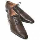 Herren Business Schuhe Lederoptik  Braun Größe 42 Schnürer