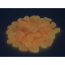 Leuchtsteine Leuchtende Deko Steine 250g ca.80 Steine Orange 1,5-3,0 cm