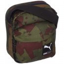 PUMA Schultertasche Foundation Portable, Dark Olive-Camo,...