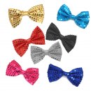 Pailletten Fliege Rot Silber Schwarz Pink Gold Trkis...