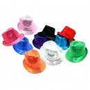 Pailletten Glitzer Hut 11 Farben