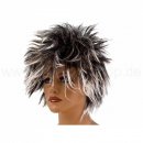 Punk Percke Karneval Fasching Schwarz Weiss