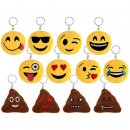 Schlüsselanhänger Emoji Lach Smiley 13 Designs 5cm 