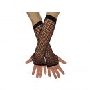 Sexy Handschuhe Netz Netzhandschuhe Lang Schwarz