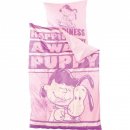 Snoopy - Bettwsche Puppy 135x200cm 100% Baumwolle
