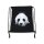 Black Panda Turnbeutel Tasche Jutebeutel Sporttasche Gymsack Rucksack