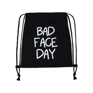 Bad Face Day Turnbeutel Tasche Jutebeutel Sporttasche Gymsack Rucksack 