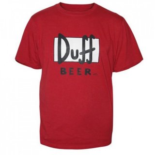 Duff Beer T-Shirt The Simpsons Homer Springfield Gr. XL