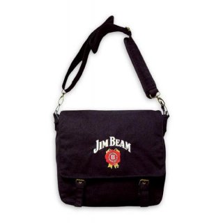 Jim Beam Tasche Courierbag - Umhängetasche mit diversen Fächern & gesticktem Jim Beam Logo